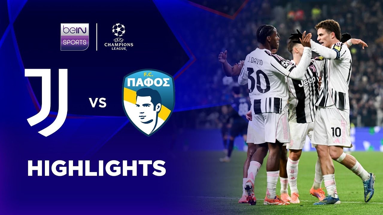 #ไฮไลท์ฟุตบอล [ ยูเวนตุส 2 - 0 ปาฟอส เอฟซี ] ยูฟ่า แชมเปี้ยนส์ ลีก (รอบลีกเฟส)นัดที่6 2025/11.12.68